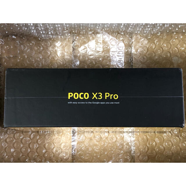 ANDROID(アンドロイド)の最新型 新品 未開封 POCO X3 Pro global version ♪ スマホ/家電/カメラのスマートフォン/携帯電話(スマートフォン本体)の商品写真