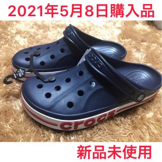 クロックス(crocs)の【新品】CROCS サンダル26cm クロックバンド ネイビー(サンダル)