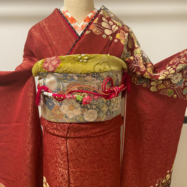 逸品! ほぼ全部未使用 【翠山工房 辻が花 絞り 金通し】 振袖 逸品! ほぼ全部未使用 【翠山工房 辻が花 絞り 金通し】 振袖