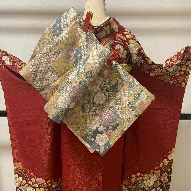 逸品! ほぼ全部未使用 【翠山工房 辻が花 絞り 金通し】 振袖 逸品! ほぼ全部未使用 【翠山工房 辻が花 絞り 金通し】 振袖