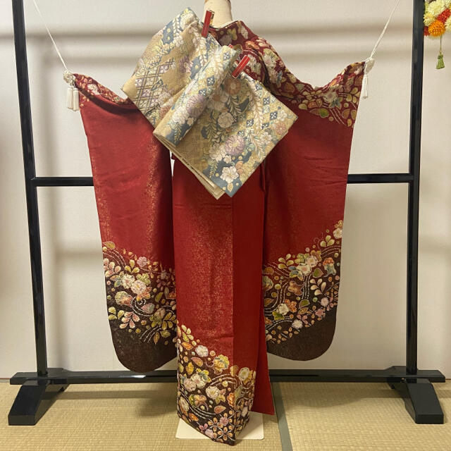 逸品! ほぼ全部未使用 【翠山工房 辻が花 絞り 金通し】 振袖 逸品! ほぼ全部未使用 【翠山工房 辻が花 絞り 金通し】 振袖