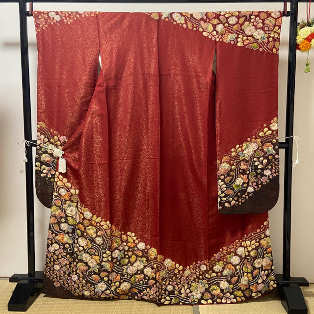 逸品! ほぼ全部未使用 【翠山工房 辻が花 絞り 金通し】 振袖 逸品! ほぼ全部未使用 【翠山工房 辻が花 絞り 金通し】 振袖
