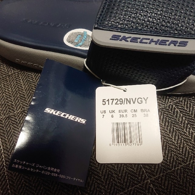 SKECHERS(スケッチャーズ)の送料無料 スケッチャーズ SKECHERS サンダル 26cm NVGY メンズの靴/シューズ(サンダル)の商品写真