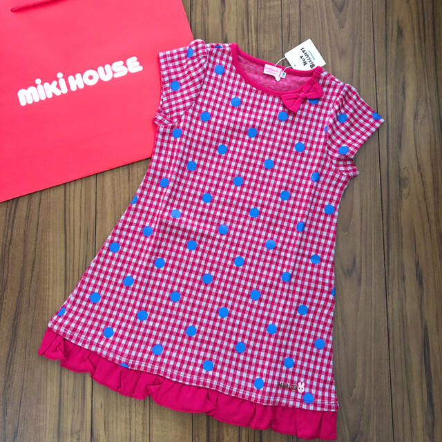 mikihouse(ミキハウス)の【ご専用】ミキハウス 新品ワンピース 110 キッズ/ベビー/マタニティのキッズ服女の子用(90cm~)(ワンピース)の商品写真