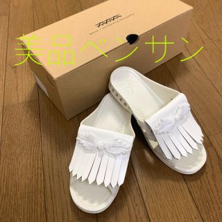 ベンチ(Bench)の美品！bench/ベンチ BENSAN  ベンサン　白　S 23.5cm(サンダル)