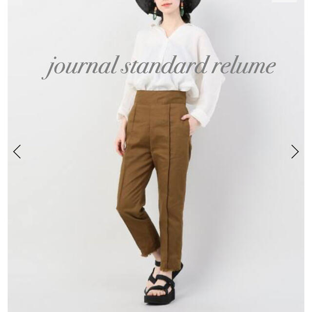 JOURNAL STANDARD(ジャーナルスタンダード)の値下げjournalstandard relume/リネン混 クロップド パンツ レディースのパンツ(クロップドパンツ)の商品写真