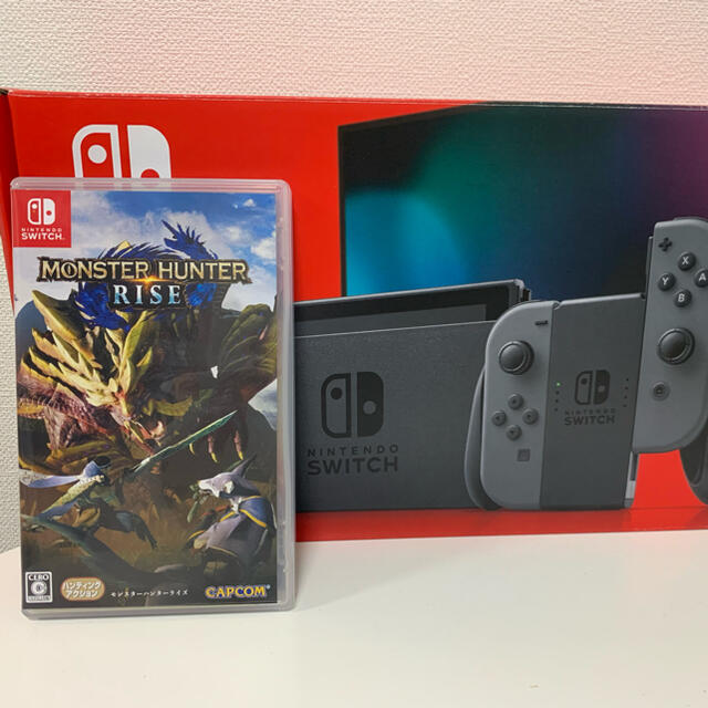 【テレビで話題】 Nintendo Switch - Nintendo Switch グレー+モンハンライズセット 家庭用ゲーム機本体 【テレビで話題】 Nintendo Switch - Nintendo Switch グレー+モンハンライズセット 家庭用ゲーム機本体