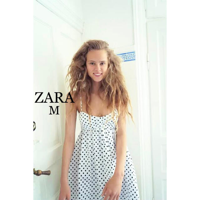 ZARA(ザラ)の新品未使用★ZARA★ドットキャミ、チュニック レディースのトップス(キャミソール)の商品写真