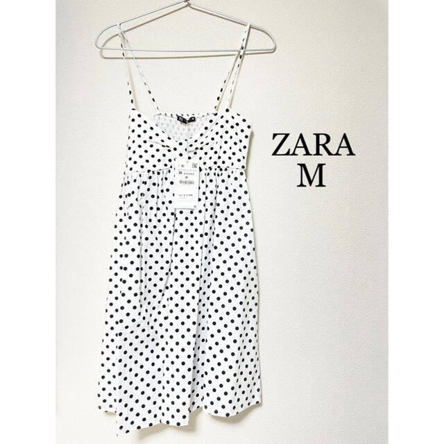 ZARA(ザラ)の新品未使用★ZARA★ドットキャミ、チュニック レディースのトップス(キャミソール)の商品写真