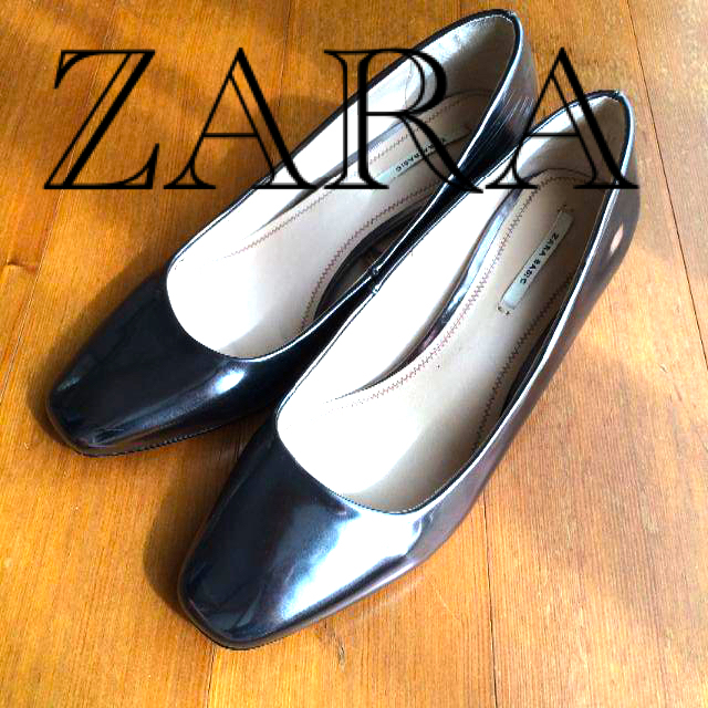 ZARA(ザラ)の★SALE★ ZARA パンプス シルバー 38サイズ 中学生 女子 レディースの靴/シューズ(ハイヒール/パンプス)の商品写真