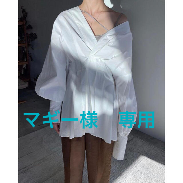 本物品質の 【新品】CLANE オフショルダーウエストタックラップ