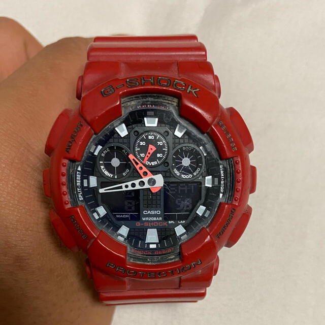 G-SHOCK(ジーショック)のG-shock   赤　電池交換済 メンズの時計(腕時計(アナログ))の商品写真