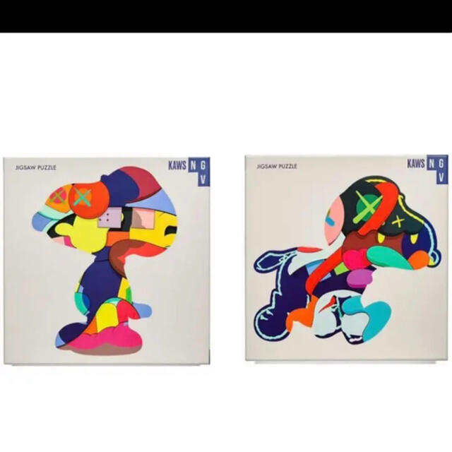 2点セット！KAWS ×SNOOPY JIGSAW PUZZLE ジグソーパズルベアブリック