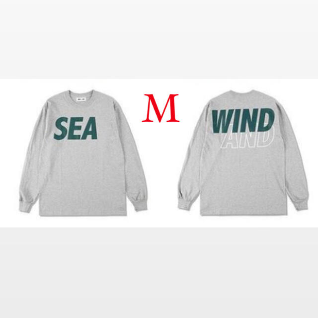 SEA(シー)のwind and sea S/L T-shirt grey green Mサイズ メンズのトップス(Tシャツ/カットソー(七分/長袖))の商品写真