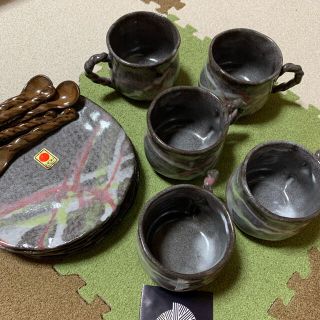 【未使用】まるほんとーき　コーヒーカップセット(グラス/カップ)