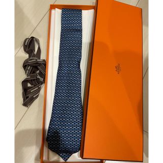 エルメス(Hermes)のHERMES ネクタイ　ブルー(ネクタイ)