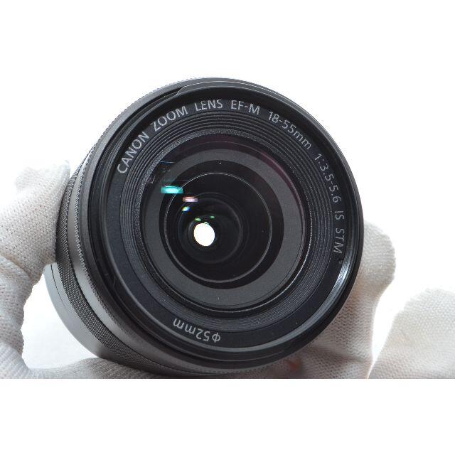 Canon(キヤノン)のCANON EF-M18-55mm F3.5-5.6 IS STM ブラック スマホ/家電/カメラのカメラ(レンズ(ズーム))の商品写真