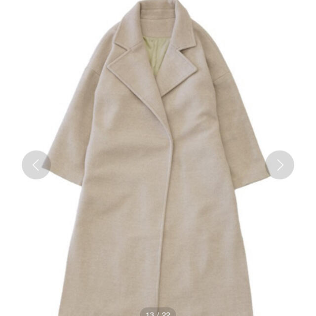 オーバーサイズスリットコート　select moca レディースのジャケット/アウター(ロングコート)の商品写真