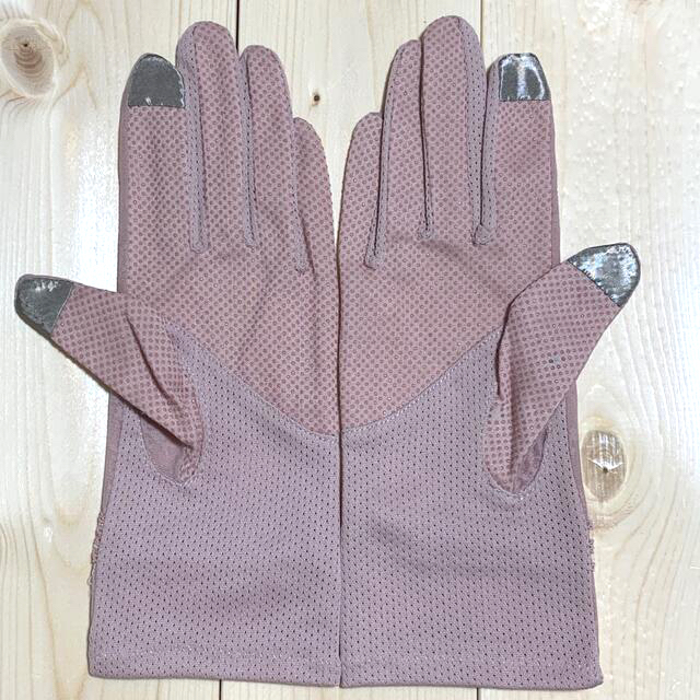 007 送料無料　ピンク　滑り止め　レース　花柄　UV レディース　手袋 レディースのファッション小物(手袋)の商品写真