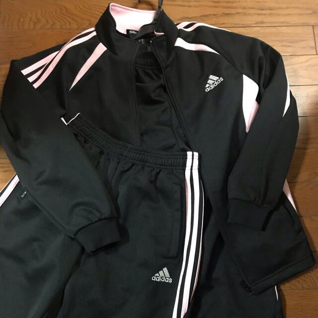 adidas(アディダス)のadidasジャージ 150 ３点セット キッズ/ベビー/マタニティのキッズ服女の子用(90cm~)(その他)の商品写真