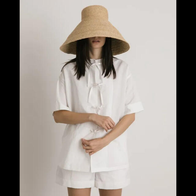 Ron Herman(ロンハーマン)のM様専用　Jacquemus ジャックムス　ワイド ブリム ラフィア ハット レディースの帽子(麦わら帽子/ストローハット)の商品写真