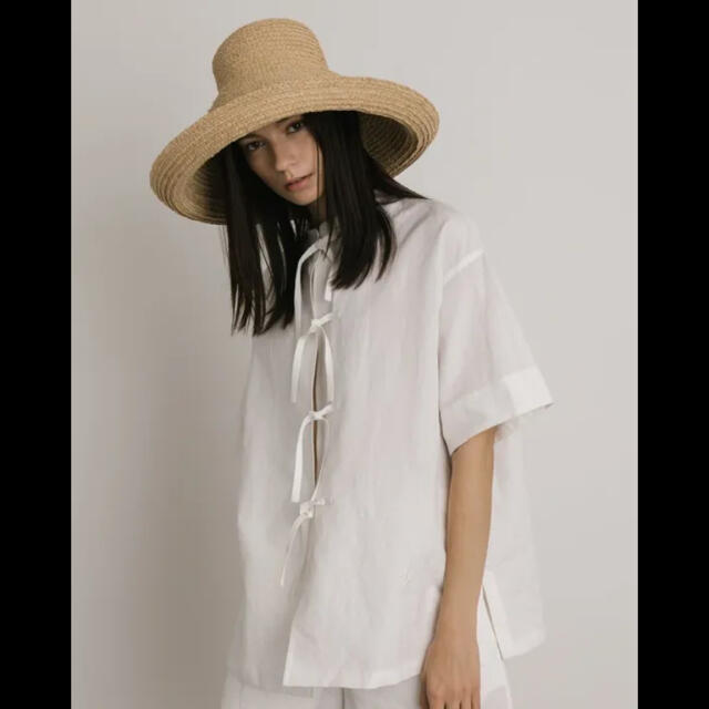 Ron Herman(ロンハーマン)のM様専用　Jacquemus ジャックムス　ワイド ブリム ラフィア ハット レディースの帽子(麦わら帽子/ストローハット)の商品写真