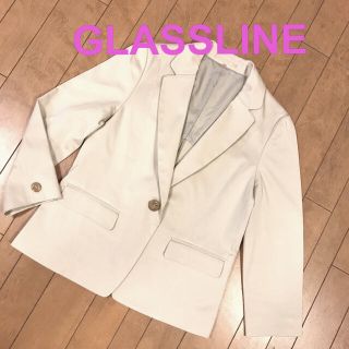 グラスライン(Glass Line)のGLASS LINE ジャケット　ベージュ　特価❣️(テーラードジャケット)