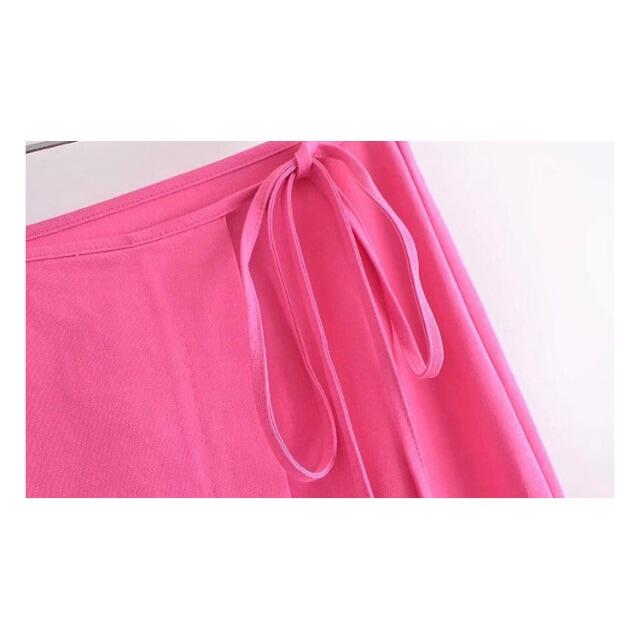 ZARA(ザラ)の🍀春新作🎏4195◆pink ピンク ラップ タイトスカート レディースのスカート(ひざ丈スカート)の商品写真