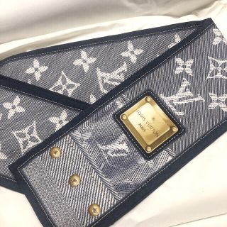 ルイヴィトン(LOUIS VUITTON)のルイヴィトン　バンドー　デニム　ツイリー　スカーフ　モノグラム　新品未使用(バンダナ/スカーフ)