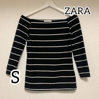 ザラ(ZARA)のZARA ♡ ボーダー ボートネック カットソー ロンT  オフショル(カットソー(長袖/七分))