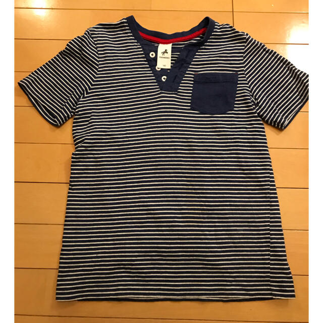 H&M(エイチアンドエム)のC&A  ボーダー　Tシャツ　2枚セット　140  キッズ/ベビー/マタニティのキッズ服男の子用(90cm~)(Tシャツ/カットソー)の商品写真