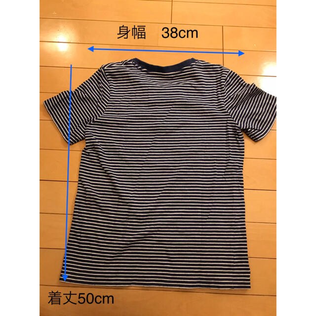 H&M(エイチアンドエム)のC&A  ボーダー　Tシャツ　2枚セット　140  キッズ/ベビー/マタニティのキッズ服男の子用(90cm~)(Tシャツ/カットソー)の商品写真