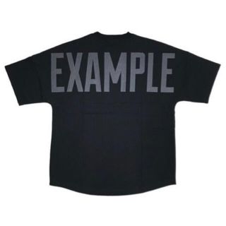 EXAMPLE  LOGO BIG TEE ブラック Lサイズの出品です(Tシャツ/カットソー(半袖/袖なし))