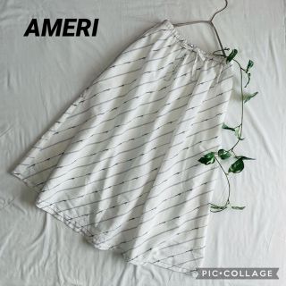 アメリヴィンテージ(Ameri VINTAGE)の‼️最終SALE‼️AMERI  ロゴスカート　フレアースカート(ロングスカート)