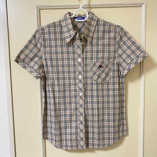 バーバリーブルーレーベル(BURBERRY BLUE LABEL)のBURBERRY  バーバリー　ノバチェック　シャツ　ブラウス(シャツ/ブラウス(半袖/袖なし))