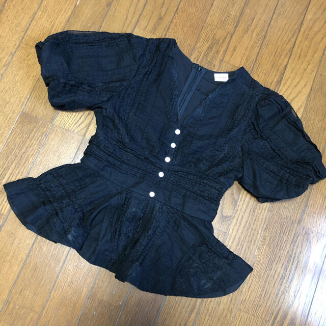 winkmiu ♡ lace balloon sleeve blouse レディースのトップス(シャツ/ブラウス(半袖/袖なし))の商品写真