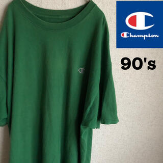 チャンピオン(Champion)の90s champion 半袖　Tシャツ　チャンピオン　90's XXL 緑(Tシャツ/カットソー(半袖/袖なし))