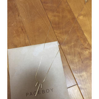 ページボーイ(PAGEBOY)の新品♡シンプルネックレス ゴールド(ネックレス)