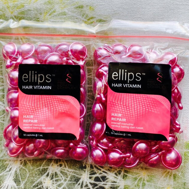 ellips(エリップス)のエリップス　ellips   ピンクパール　100カプセル コスメ/美容のヘアケア/スタイリング(トリートメント)の商品写真