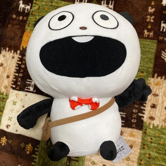 にしむらゆうじ ごきげんぱんだ めちゃでかぬいぐるみ おでかけのぱんだ エンタメ/ホビーのおもちゃ/ぬいぐるみ(ぬいぐるみ)の商品写真