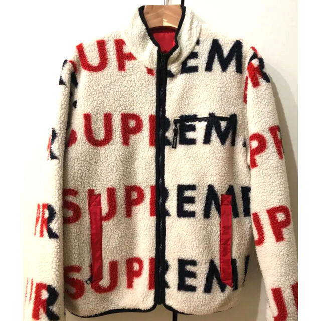 supreme Reversible Logo Fleece Jacket