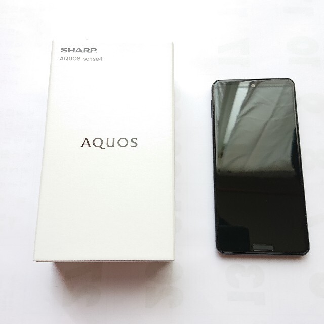 割引卸値SHARP - AQUOS sense4 SH-M15 ブラック SIMフリー ケース付の ...