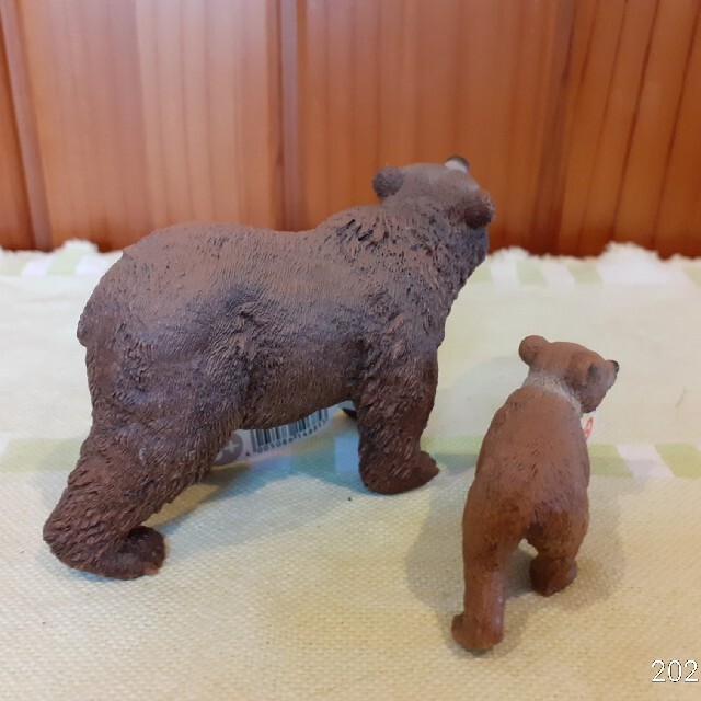 シュライヒ Schleich グリズリー　親子　フィギュアセット タグ付き