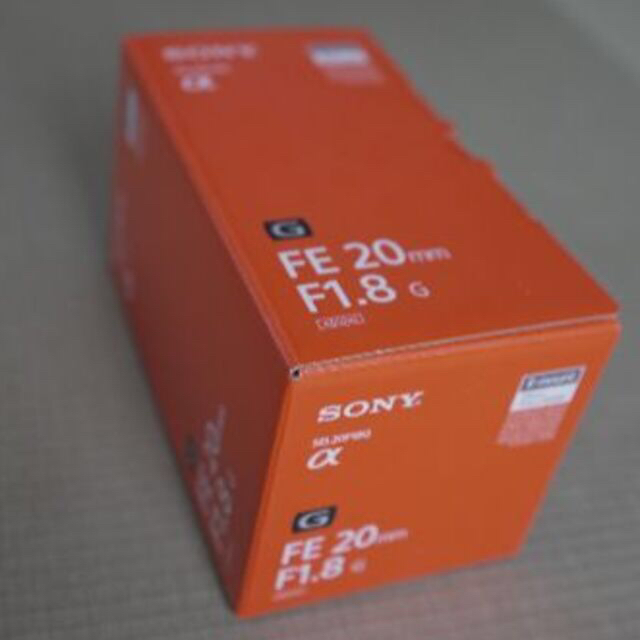 ー品販売 F1.8 20mm FE - SONY G 新品未使用品♪ SEL20F18G レンズ(単