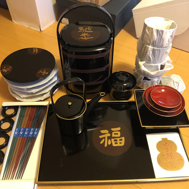 ハナエモリ 漆器のお椀 6セット 未使用