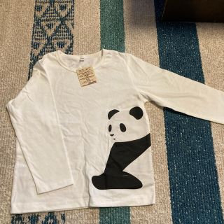 ムジルシリョウヒン(MUJI (無印良品))の無印⭐︎長袖Tシャツ⭐︎新品⭐︎120⭐︎パンダ(Tシャツ/カットソー)