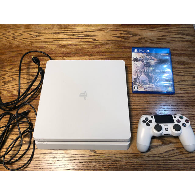 PS4 本体 ホワイト 500GB CUH-2200A B02 MHWセット