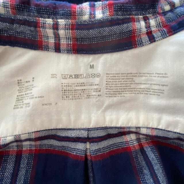 MUJI (無印良品)(ムジルシリョウヒン)の無印　チェックシャツ Mサイズ レディースのトップス(シャツ/ブラウス(長袖/七分))の商品写真