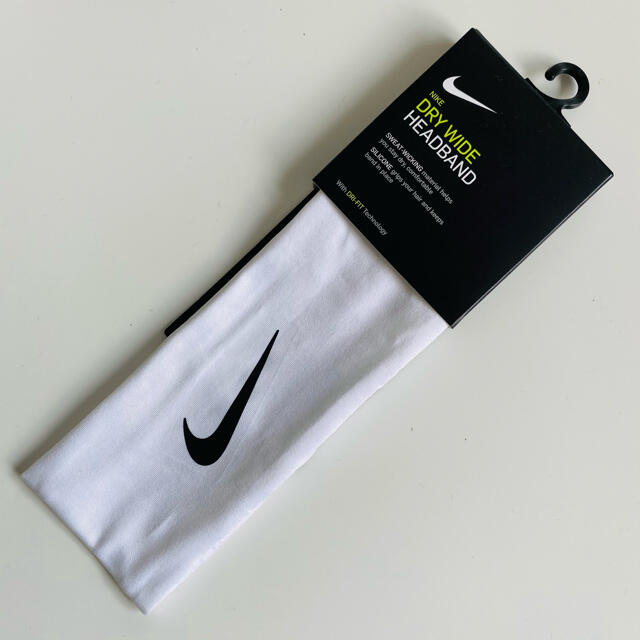 NIKE ナイキ ヘアバンド ホワイト Dri-Fit ワイド ターバン