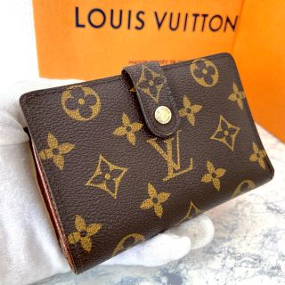 ルイヴィトン(LOUIS VUITTON)の極美品！ヴィトン　モノグラム　ヴィエノワ　がま口　折り財布　新型(財布)